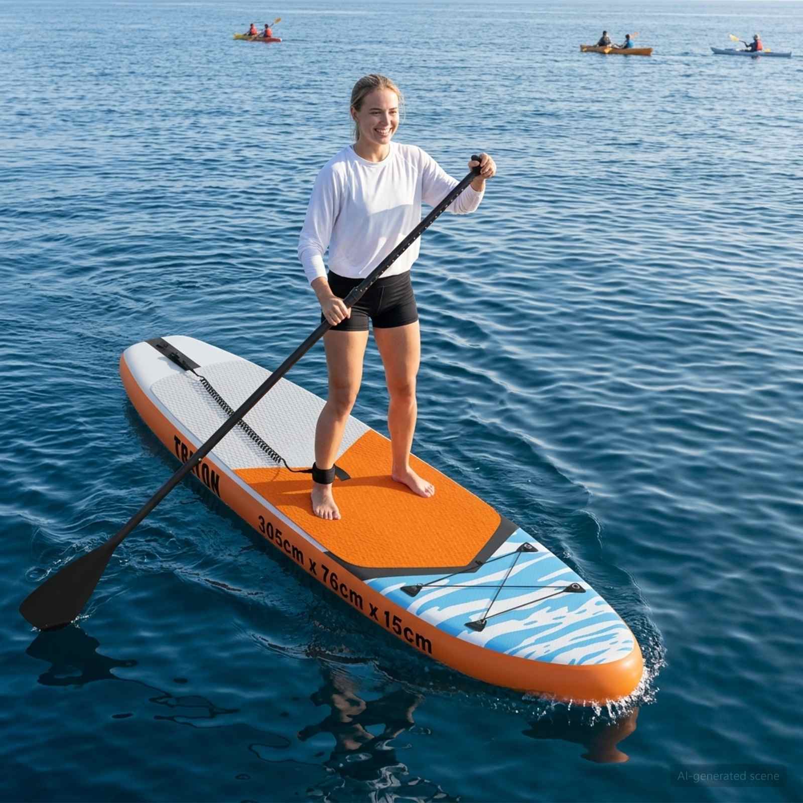 Aufblasbares Stand Up Paddle Board HYDROS 305 x 76 x 15 cm für