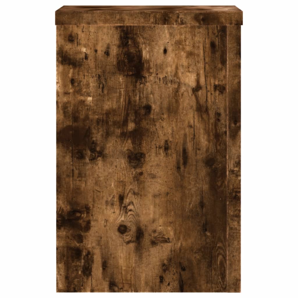 Pflanzenständer 2 Stk. Weiß 33x33x100 cm Holzwerkstoff