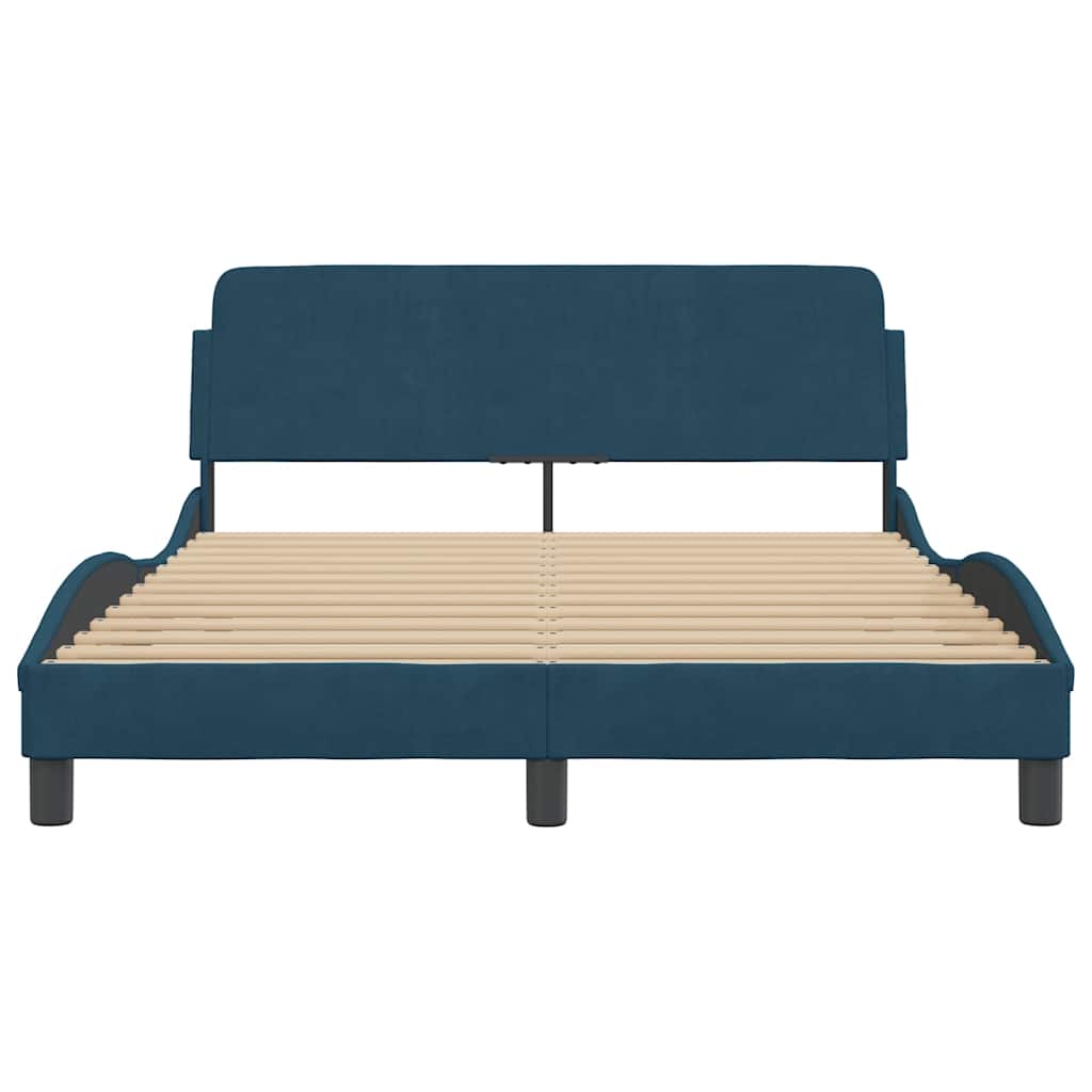 Bettgestell "Dover" Hellgrau 80x200 cm Samt