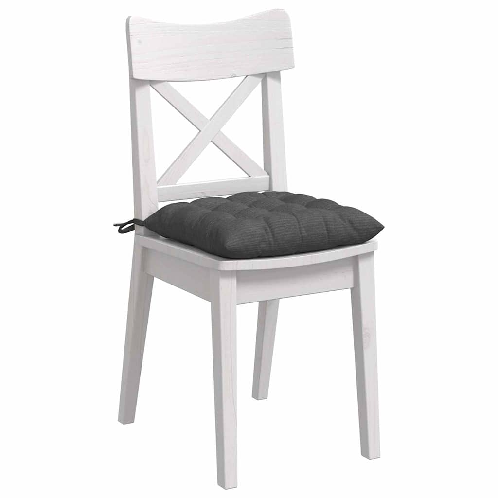 Sitzkissen 4 pcs Hellgrau 40 x 40 x 6 cm Cordstoff