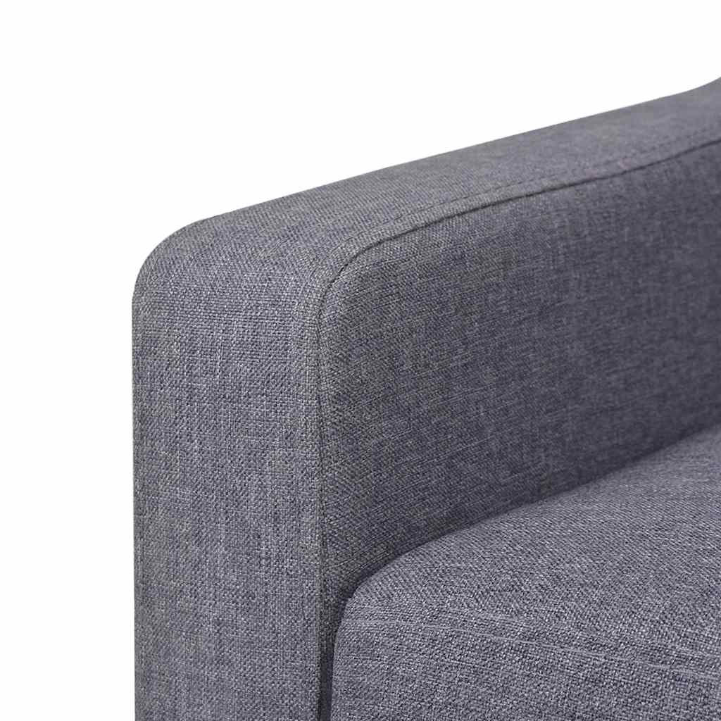 2-Sitzer Sofa Stoff Cremeweiß