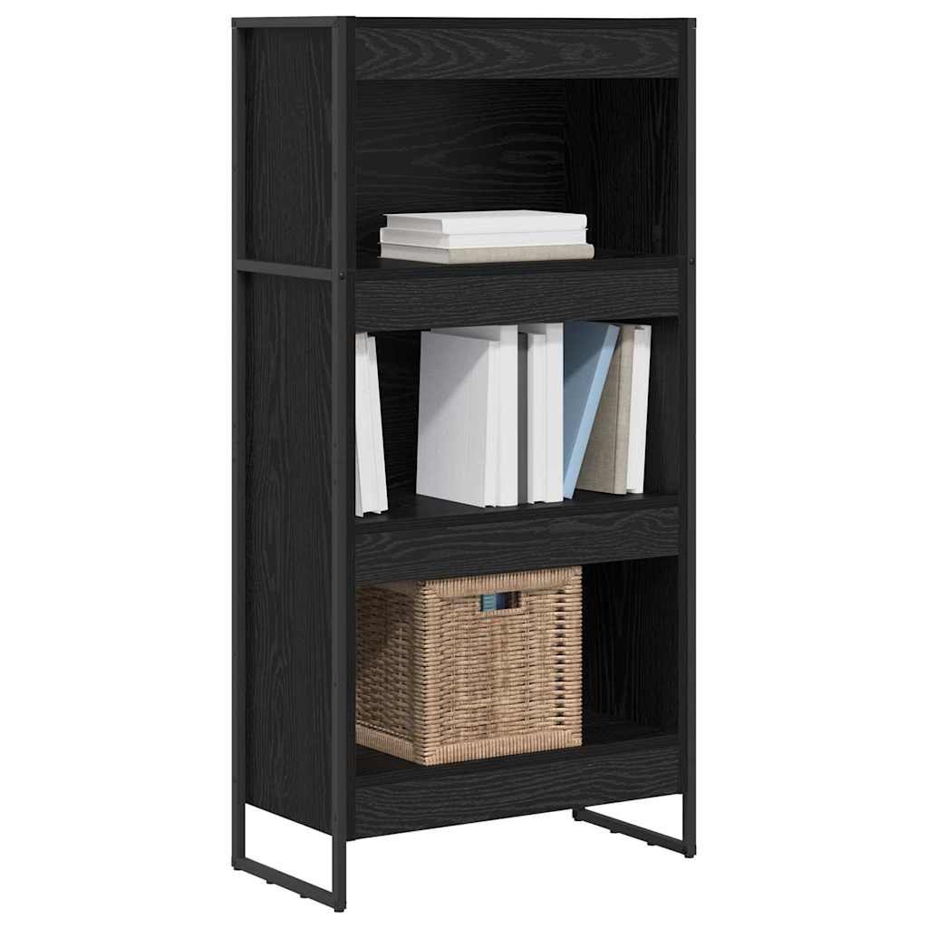 Bücherregal 2 pcs Schwarz Eichen-Optik 60 x 30 x 189,5 cm