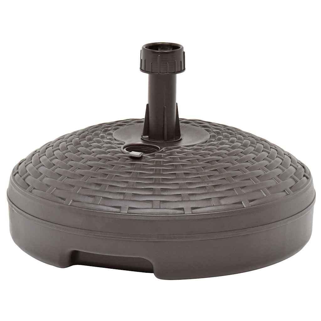 Sonnenschirmständer Sand/Wasser 20 L Weiß Kunststoff Rattan