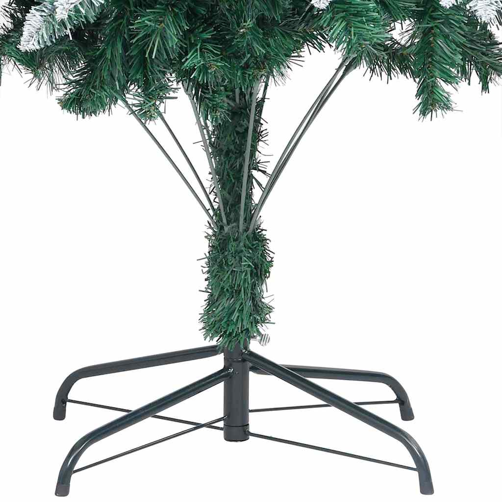 Künstlicher Weihnachtsbaum mit LEDs Kugeln Zapfen 150 cm