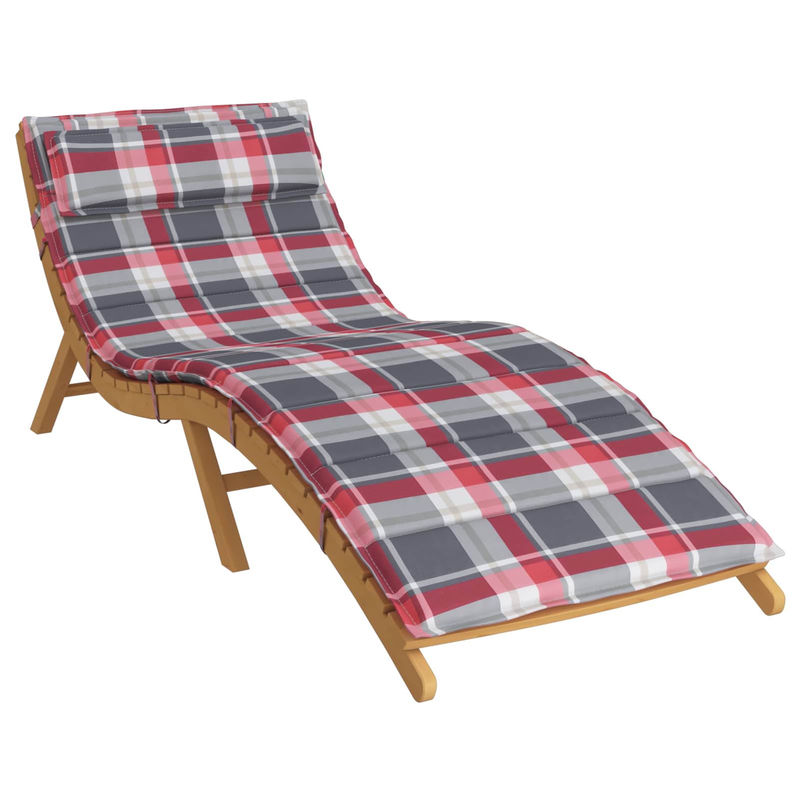 Sonnenliegen-Auflage Grau 180x60x4 cm Oxford-Gewebe