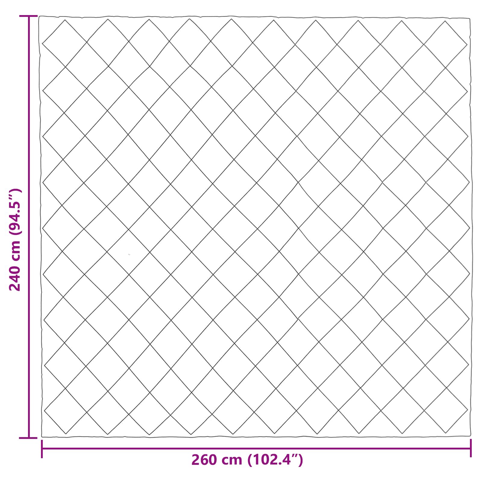 Winterbettdecke Anthrazit 135 x 200 cm Mikrofaser