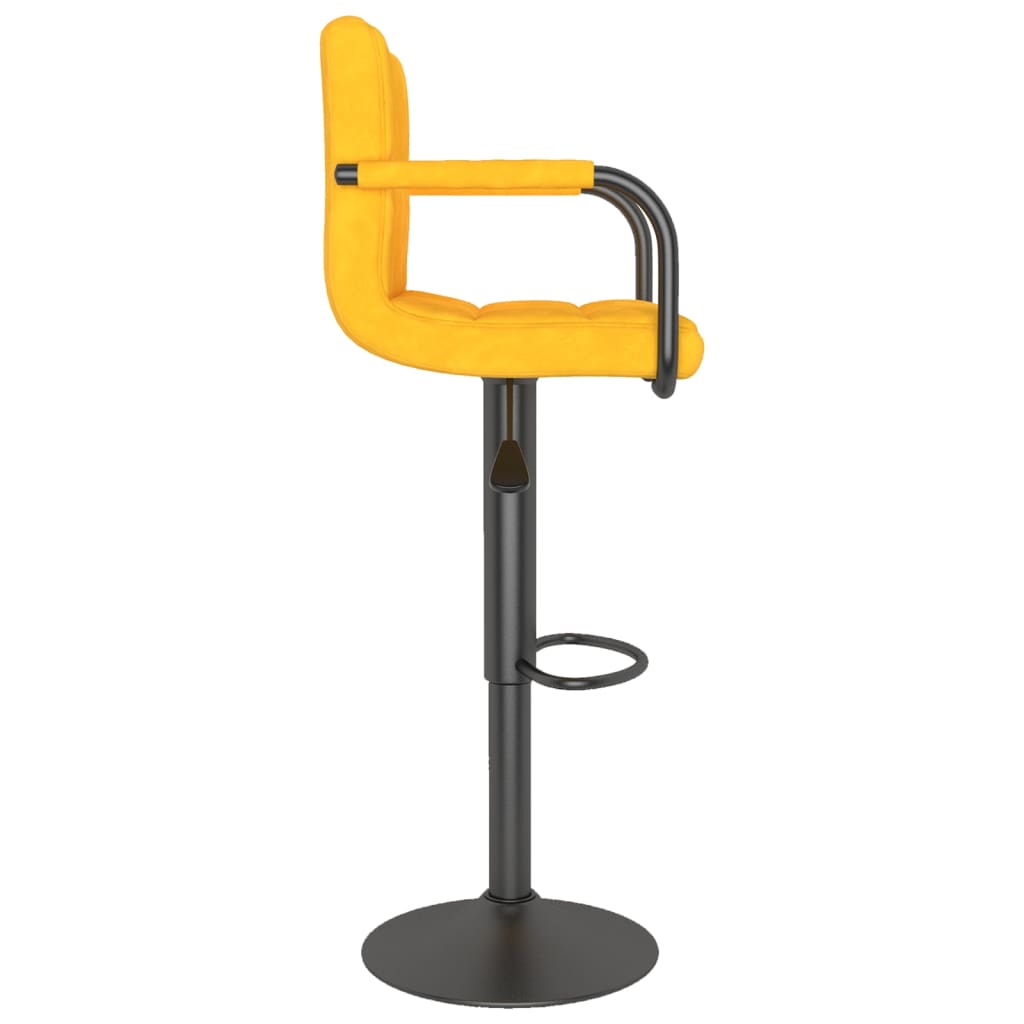 Barhocker 2 Stk. Blau Samt