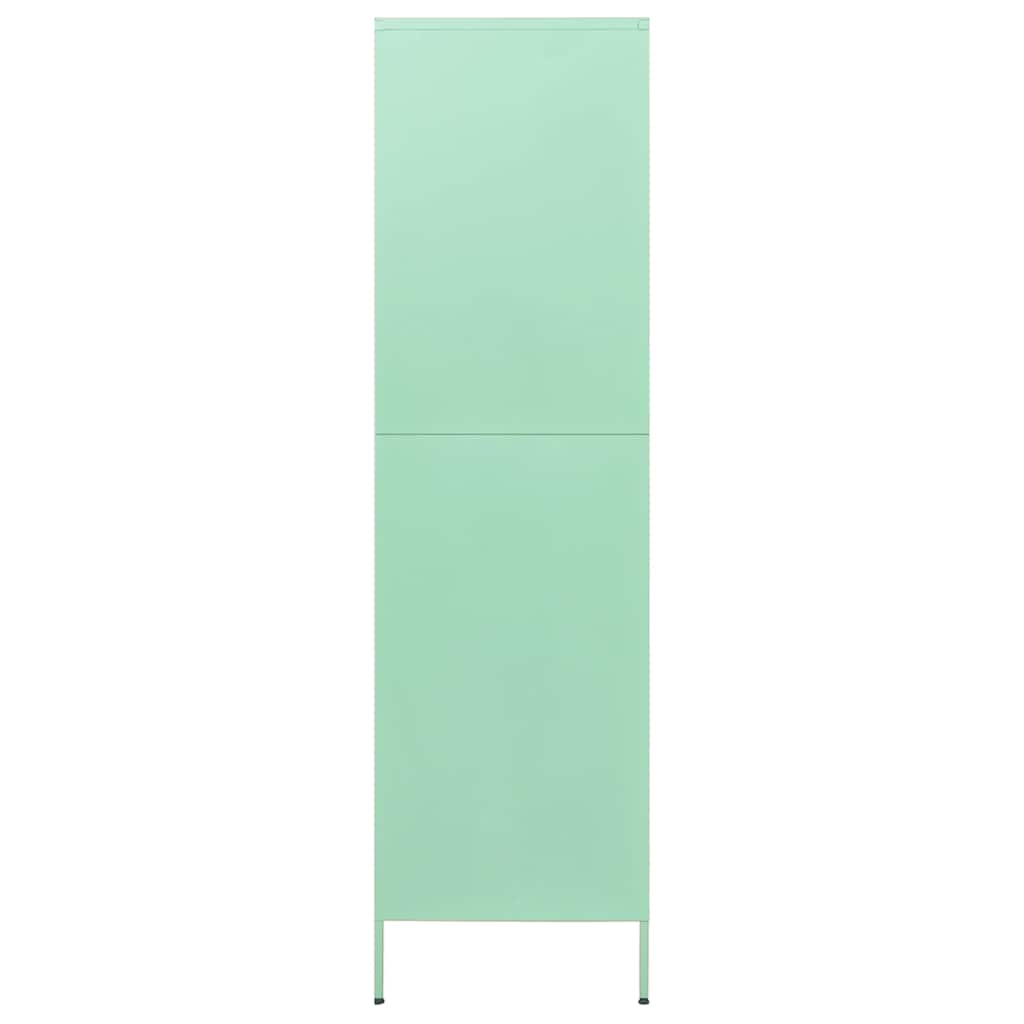 Kleiderschrank Olivgrün 90x50x180 cm Stahl