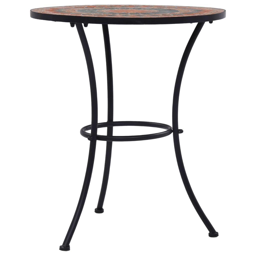 Bistrotisch Mosaik Keramik Braun 60 cm