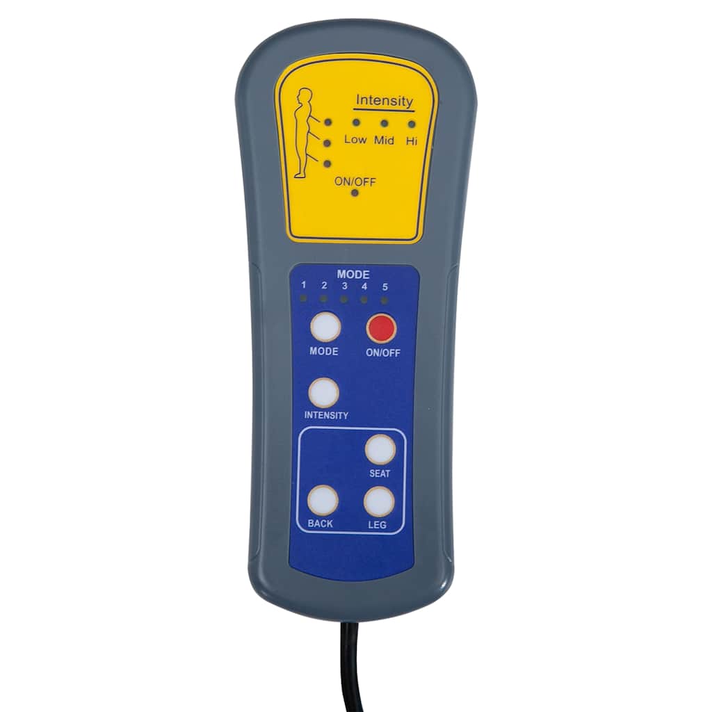 Massagesessel Hellgrau Stoff