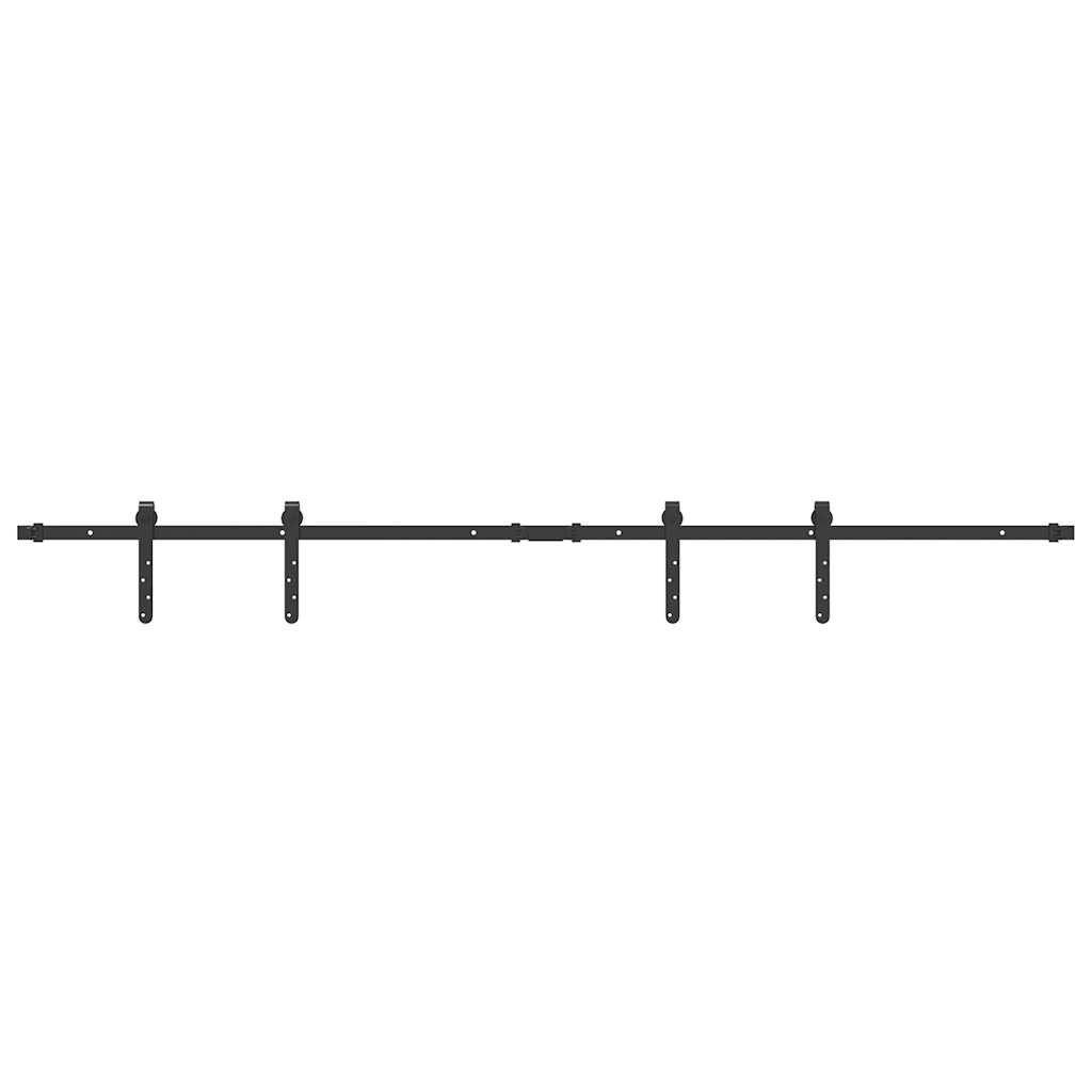 Schiebetürbeschlag Set für Schranktüren 91 cm Karbonstahl