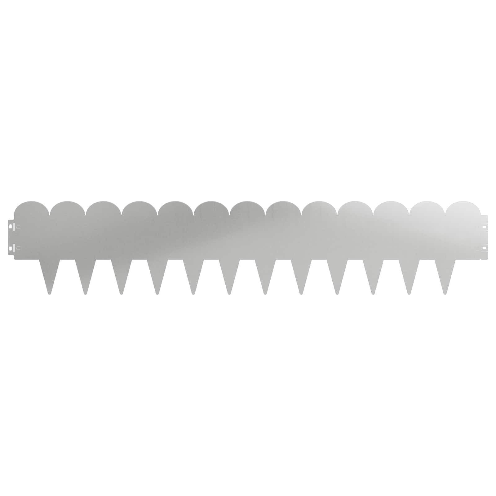 Raseneinfassung 10 pcs 103 x 15 cm Stahl Schwarz