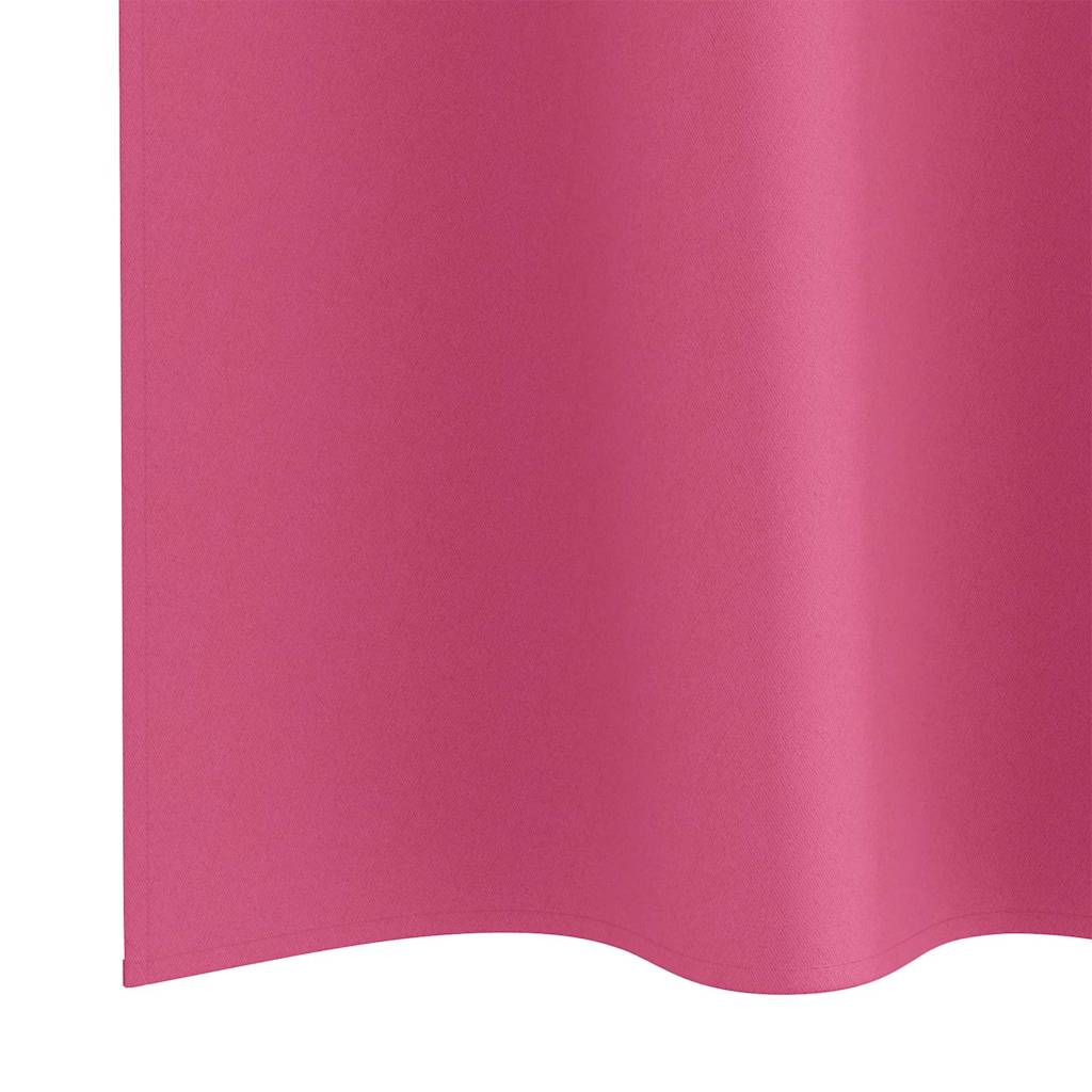 Verdunkelungs-Vorhänge mit Ringen 2 pcs Beige 140 x 140 cm