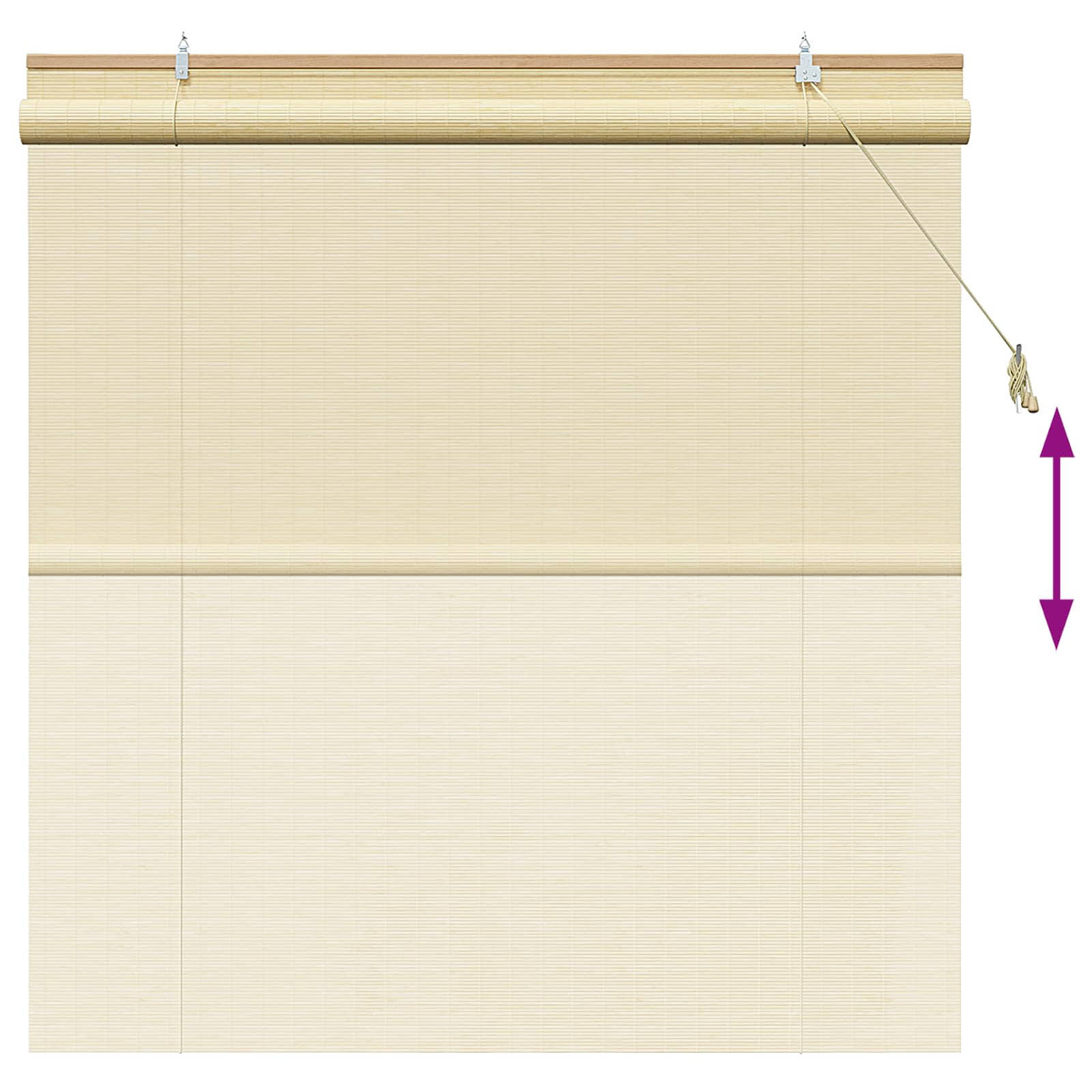 Rollo Braun 60 x 160 cm Bambus