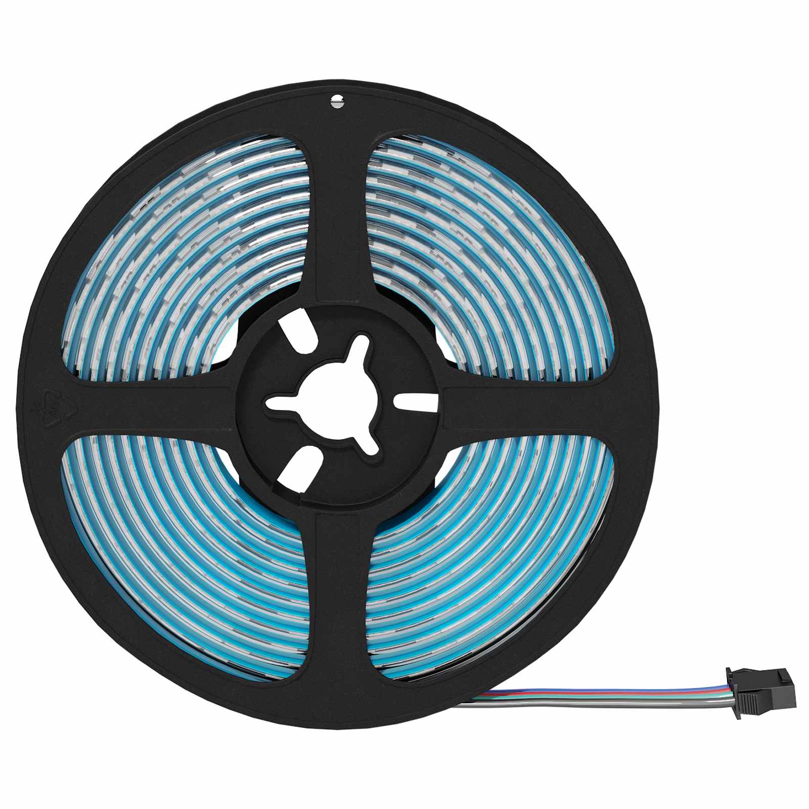 LED Streifen 2 pcs Schwarz und Transparent 3000 mm