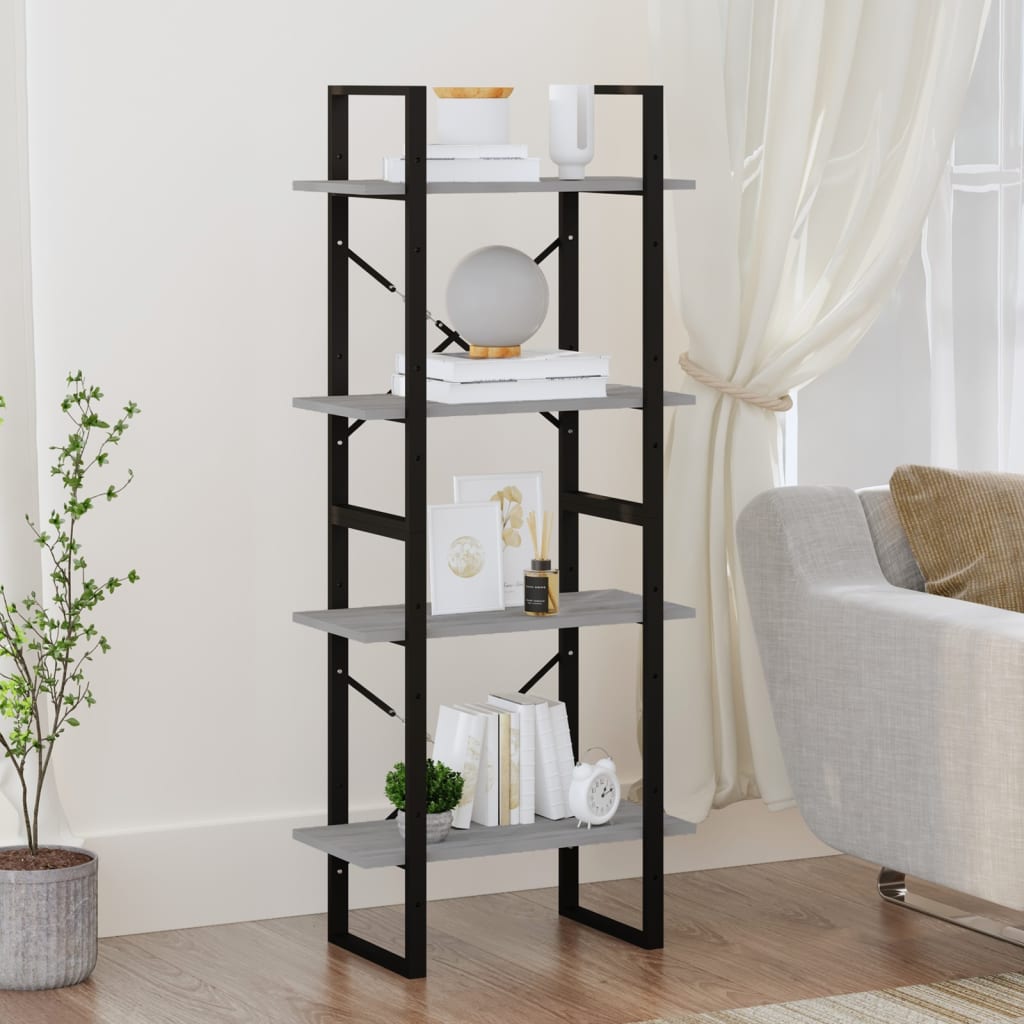 Bücherregal 2 Fächer Weiß 60x30x70 cm Holzwerkstoff