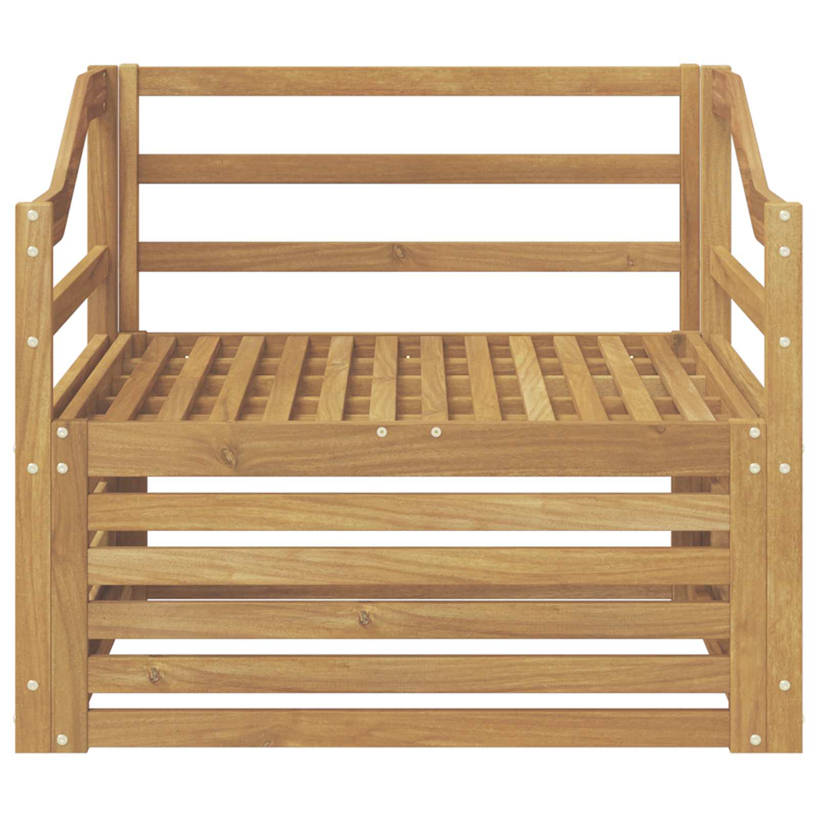 2 Stück Outdoor-Sofa Natur