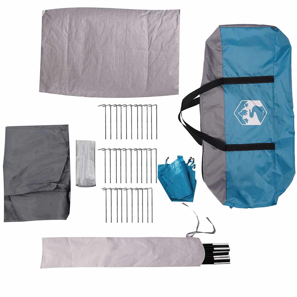 Campingzelt 5 Personen Grün Wasserdicht