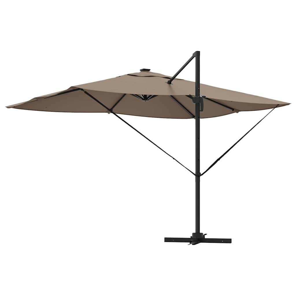 Sonnenschirm Sand 352 x 251 x 265 cm Polyester und Aluminium