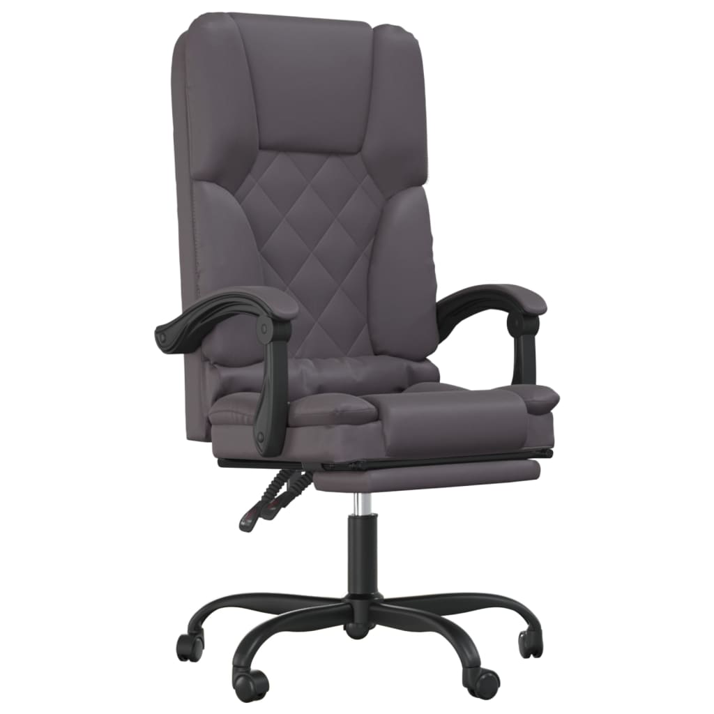 Bürostuhl mit Massagefunktion Schwarz Kunstleder