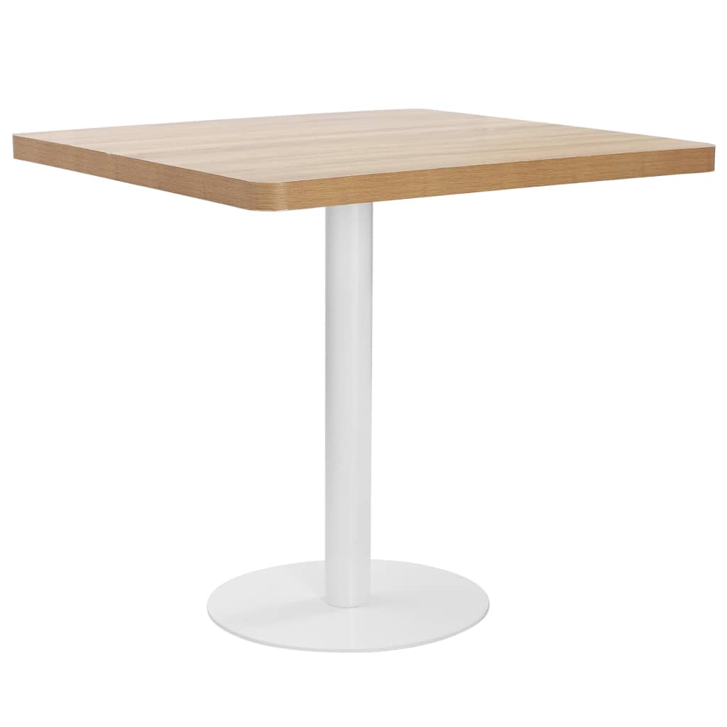 Bistrotisch Hellbraun 50x50 cm MDF