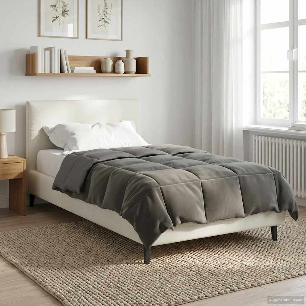Ganzjahresbettdecke Anthrazit 135 x 200 cm Mikrofaser