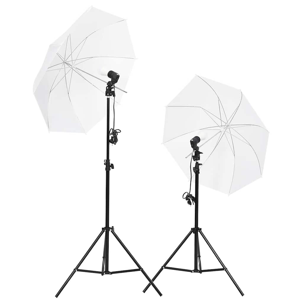 Studiobeleuchtung-Set mit Stative & Schirme