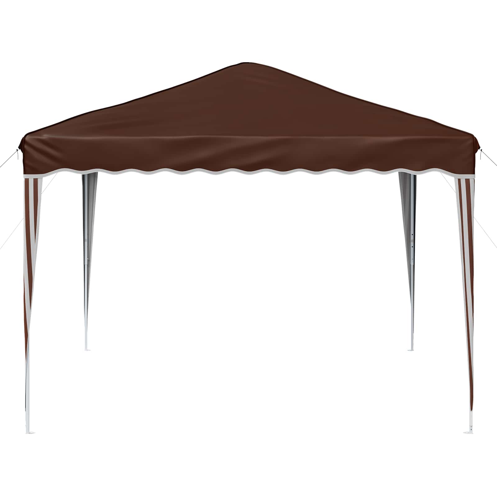 Pop-up Partyzelt 288 x 288 x 245 cm Creme Oxford-Stoff