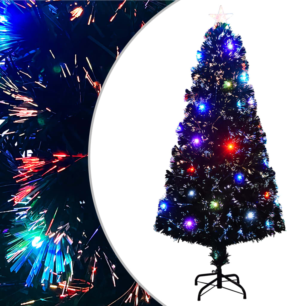 Vorbeleuchteter Weihnachtsbaum mit Ständer und LED 120 cm Glasfaser
