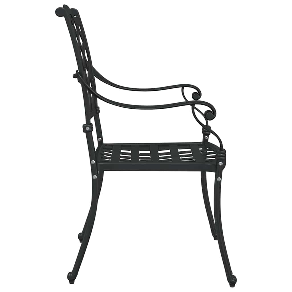 Gartenstuhl 2 pcs Bronze 56 x 55 x 92,5cm Aluminium