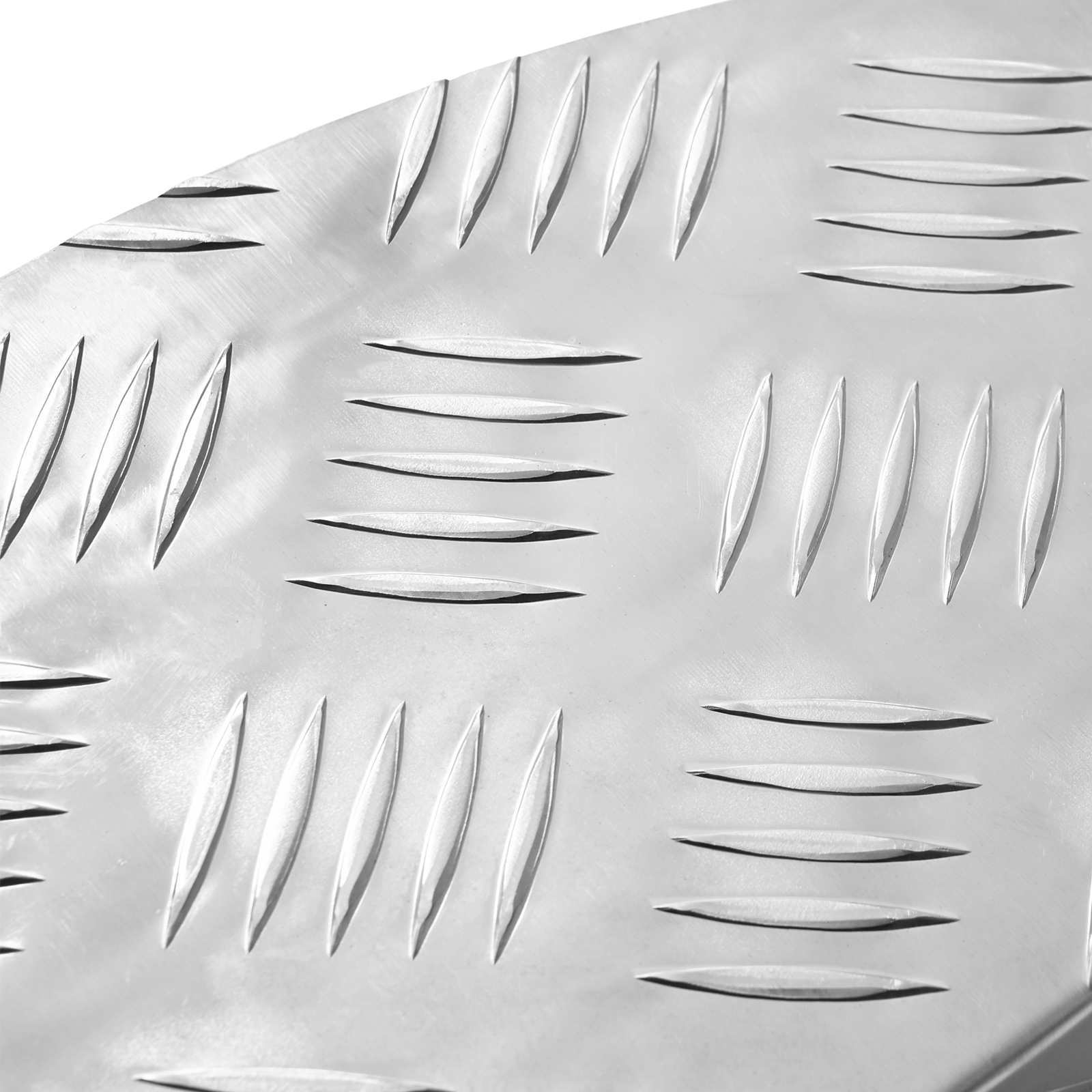Treppe Tritt Halbmond 5 pcs Silber 60 x 18 x 2,5 cm Aluminium