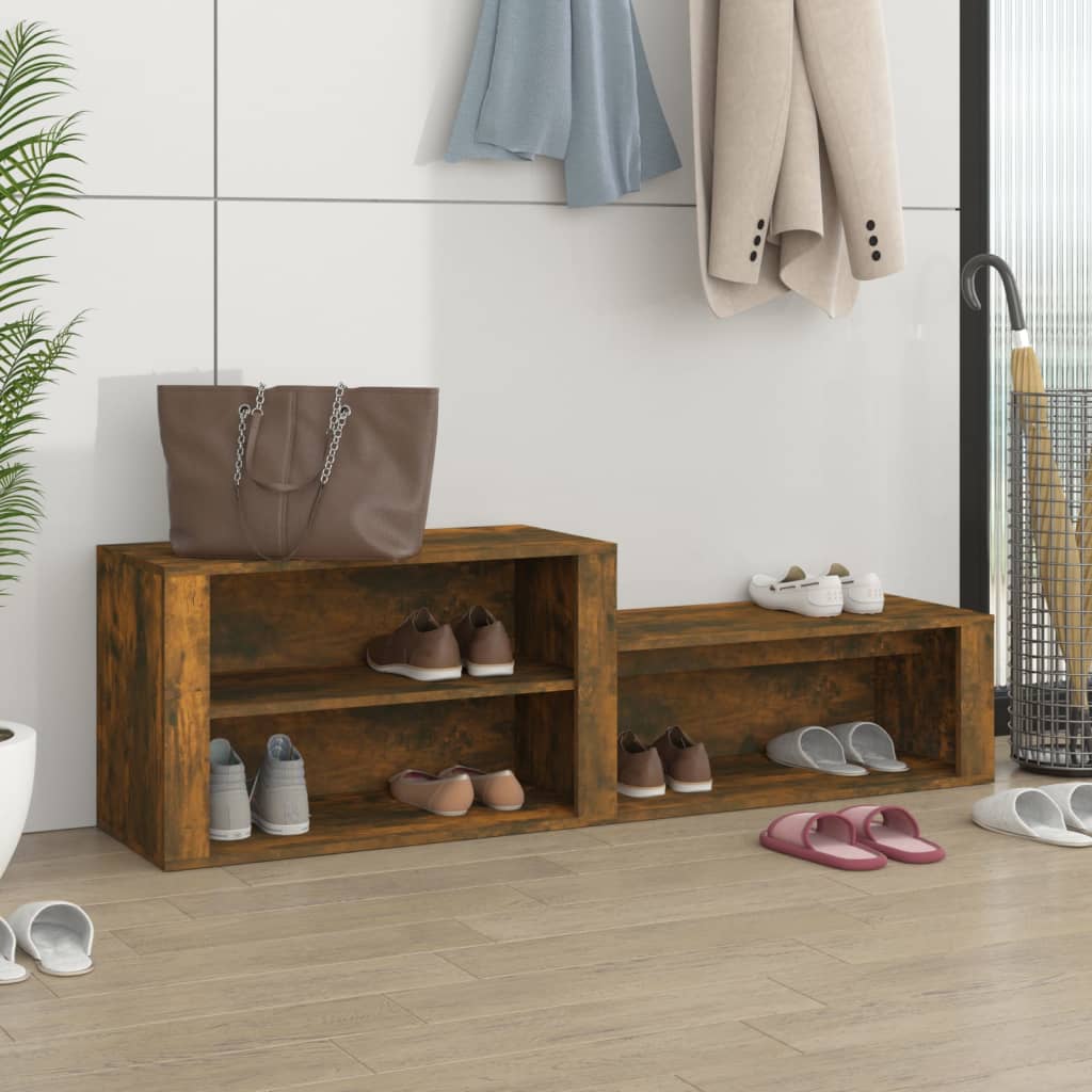 Schuhschrank Weiß 150x35x45 cm Holzwerkstoff