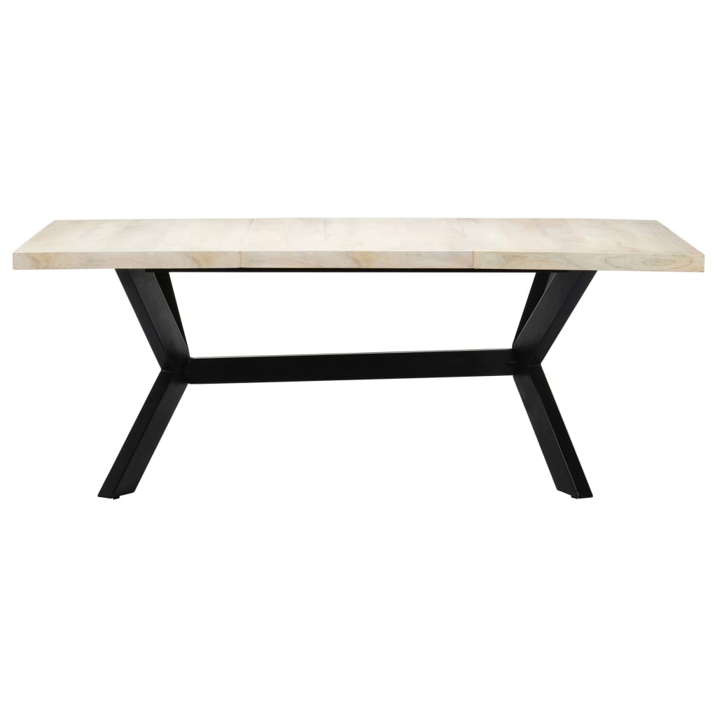 Esstisch Massivholz Mango und Stahlgestell 180 cm