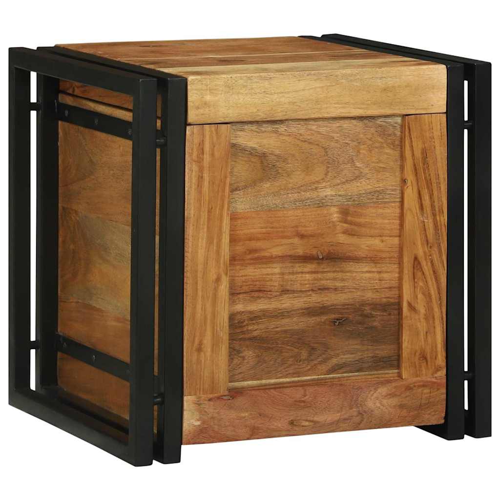 Aufbewahrungsbox 50 x 50 x 50 cm Massives upgecyceltes Holz