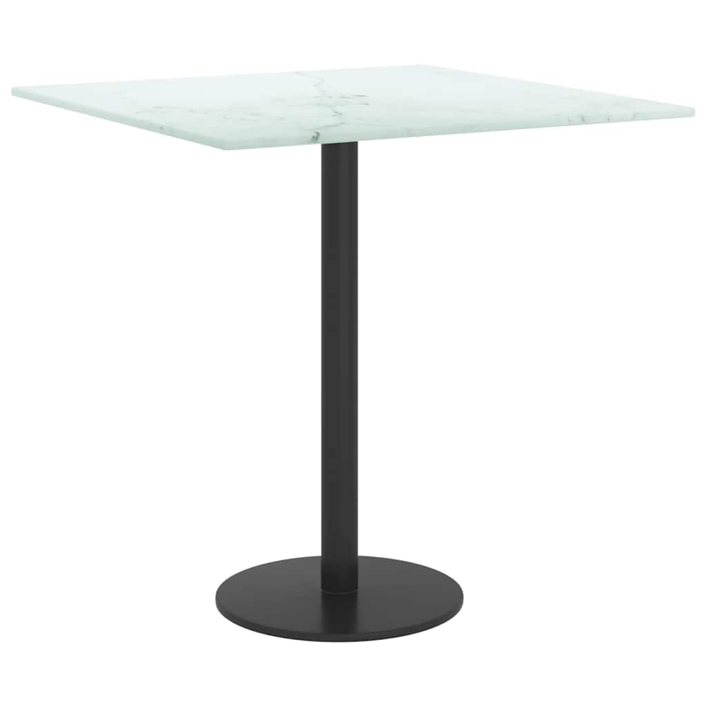 Tischplatte aus gehärtetem Glas quadratisch 700x700 mm