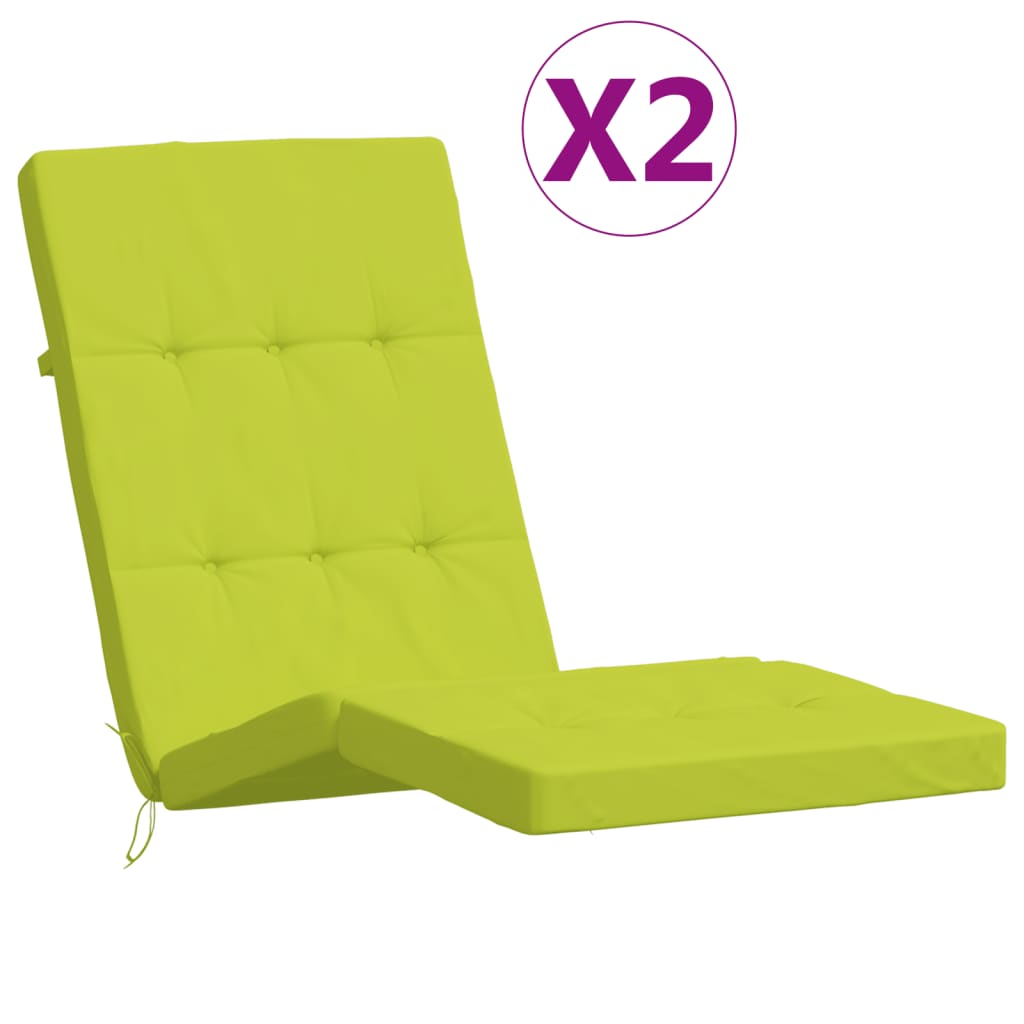 Liegestuhl-Auflagen 2 Stk. Creme Oxford-Gewebe