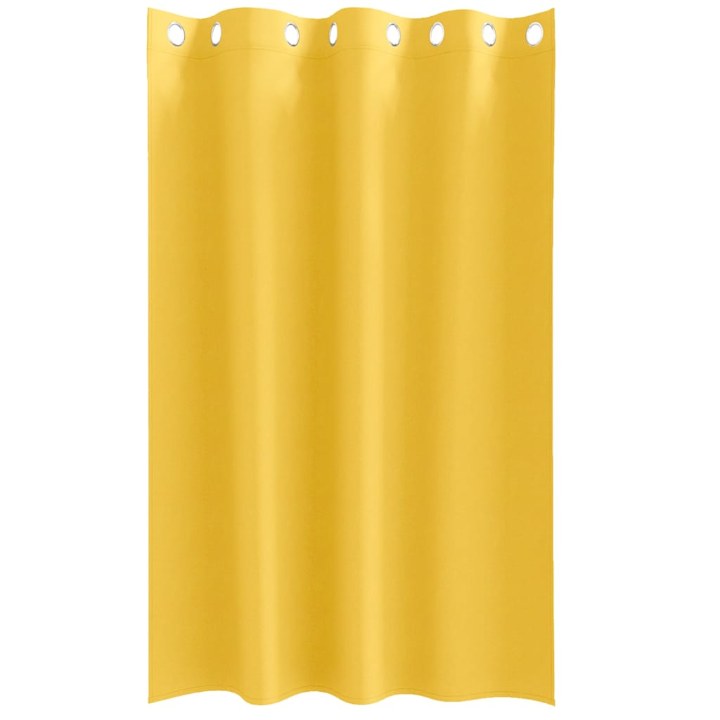 Verdunkelungs-Vorhänge mit Ringen 2 pcs Beige 140 x 140 cm