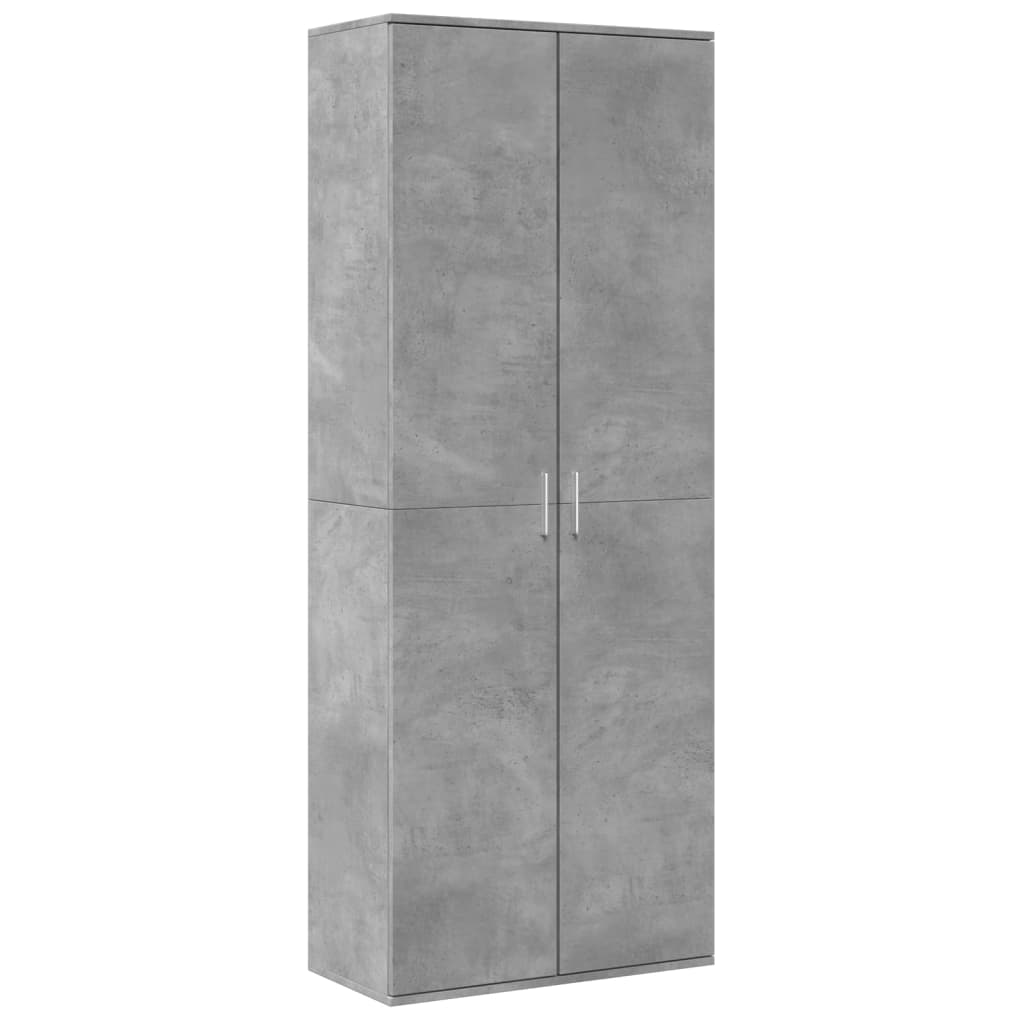 Highboard Weiß 70x35x180 cm Holzwerkstoff