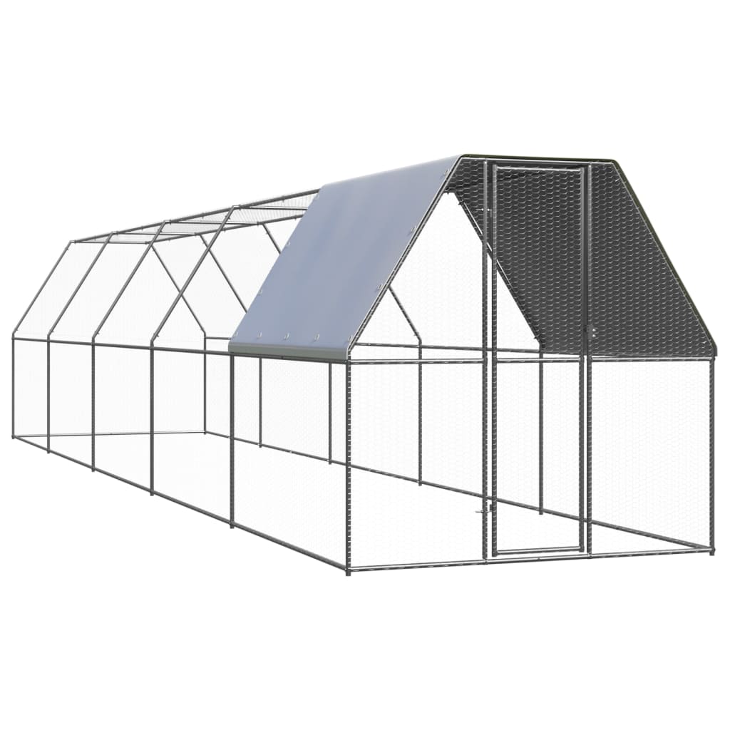Outdoor-Hühnerkäfig 2x2x2 m Verzinkter Stahl