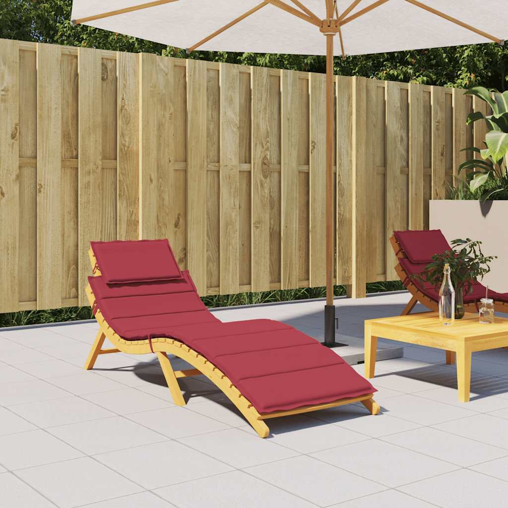 Sonnenliegen-Auflage Grau 186x58x4 cm Oxford-Gewebe