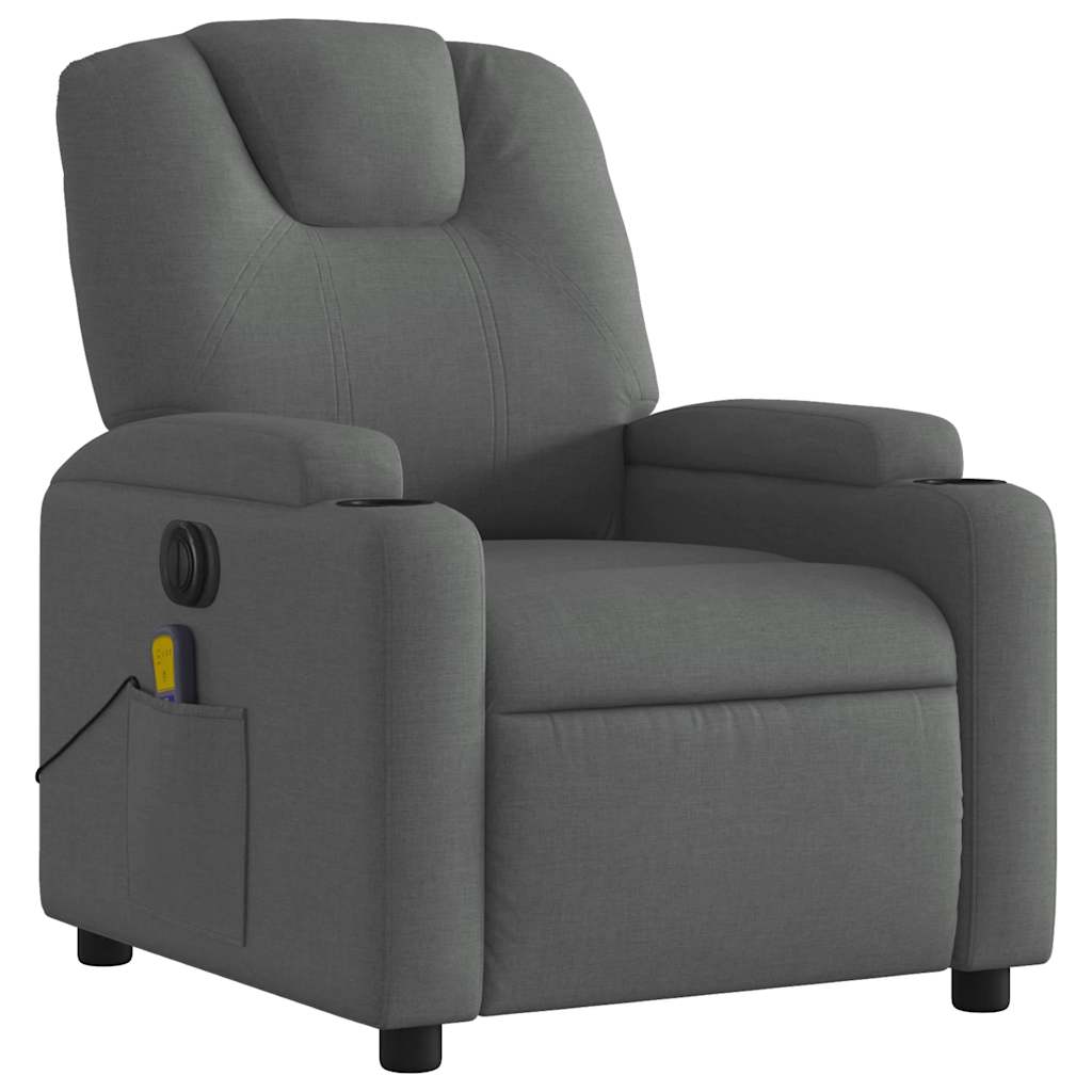 Relaxsessel Elektrisch Hellgrau Stoff
