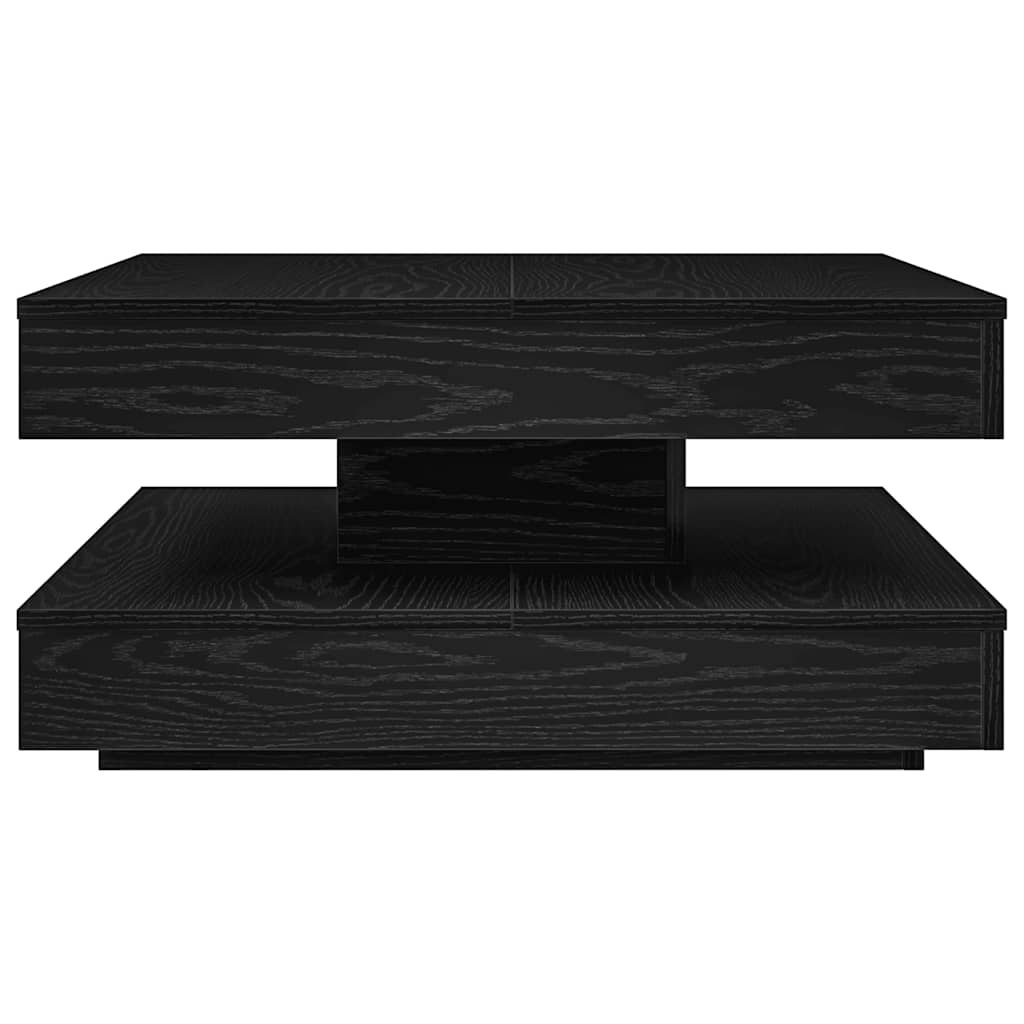 Couchtisch 360-Grad Drehbar Weiß 90x90x34,5 cm