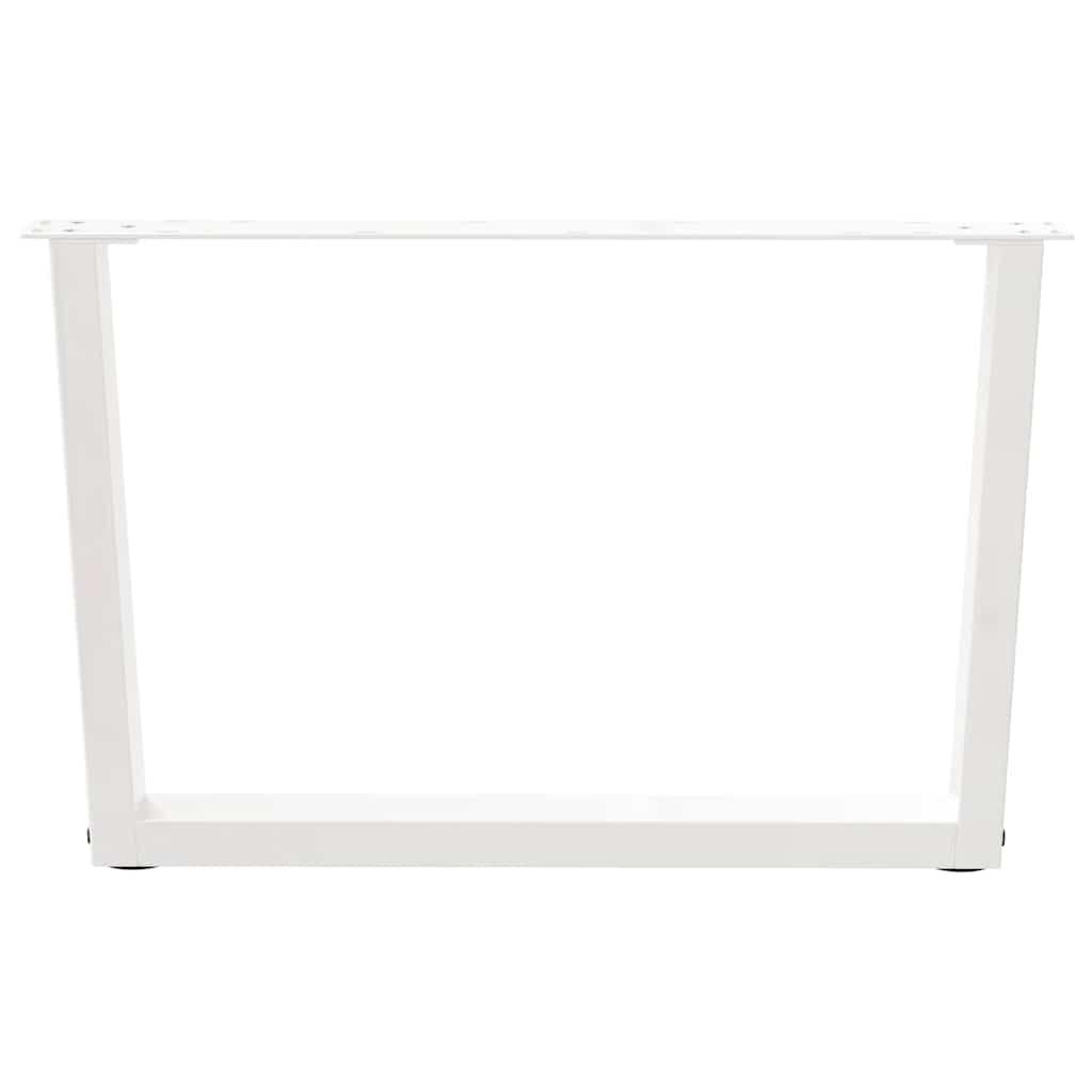 Couchtischbeine V-Form 2 Stück Schwarz 30x(30-31,3) cm Stahl