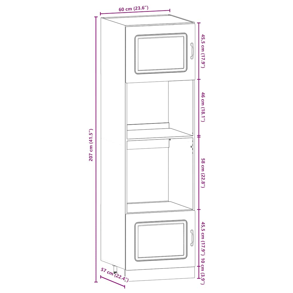 7-tlg. Küchenschrank-Set Kalmar Weiß Holzwerkstoff