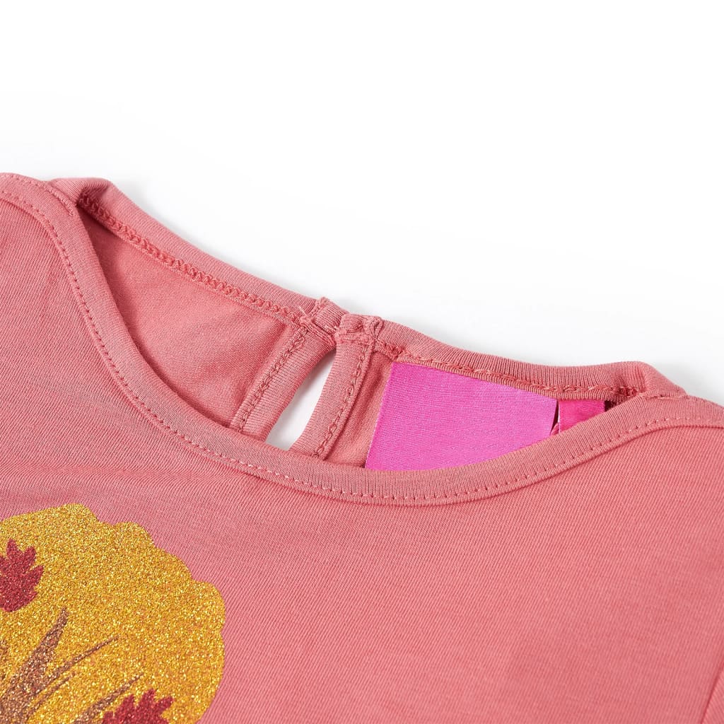Kinder-Langarmshirt Dunkelorange 140