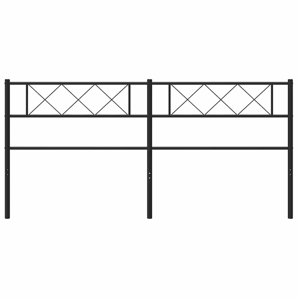 Ersatz-Kopfteil Metall Schwarz 100 cm