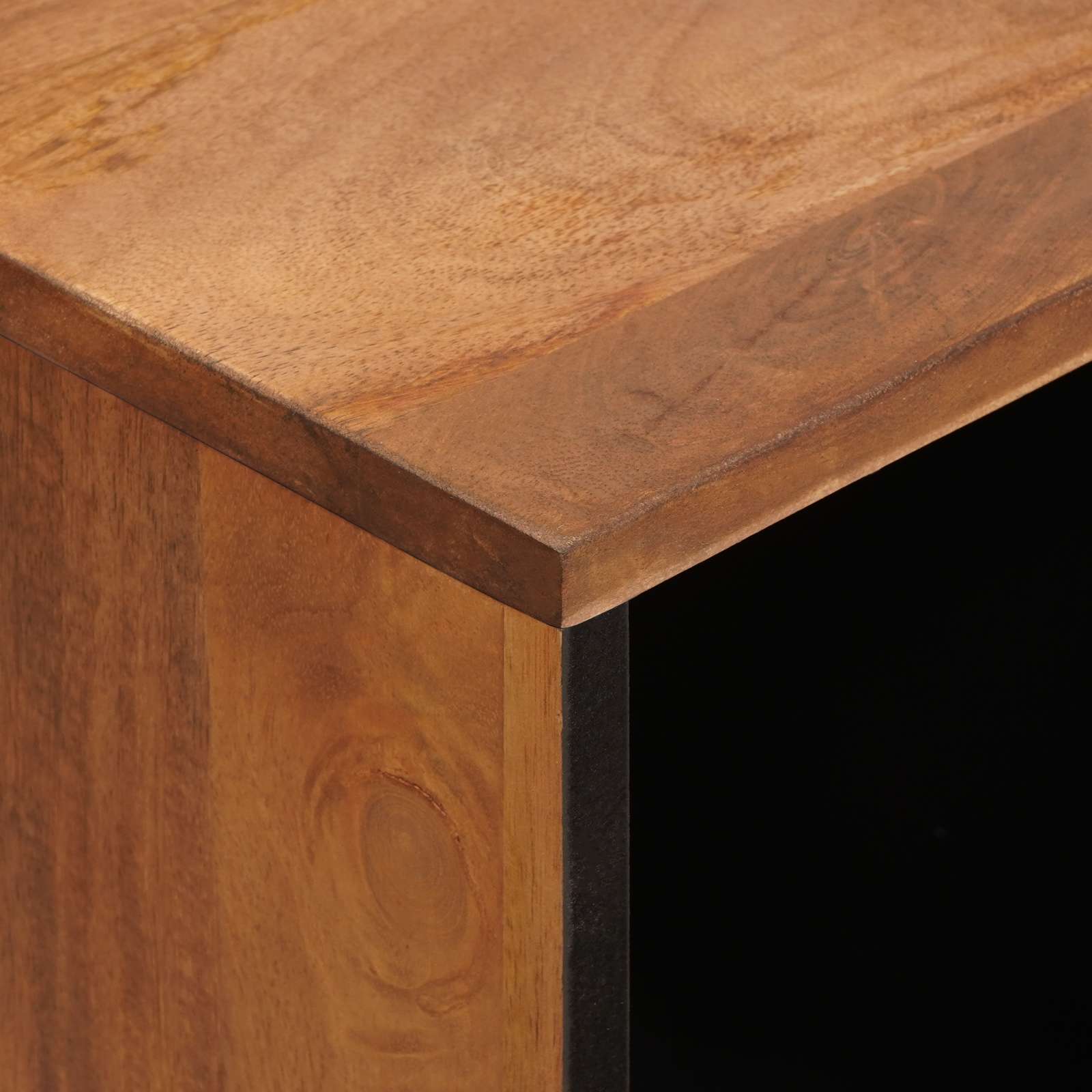 Sideboard mit Tür Weiße gewaschene Oberfläche 80 x 33 x 75 cm