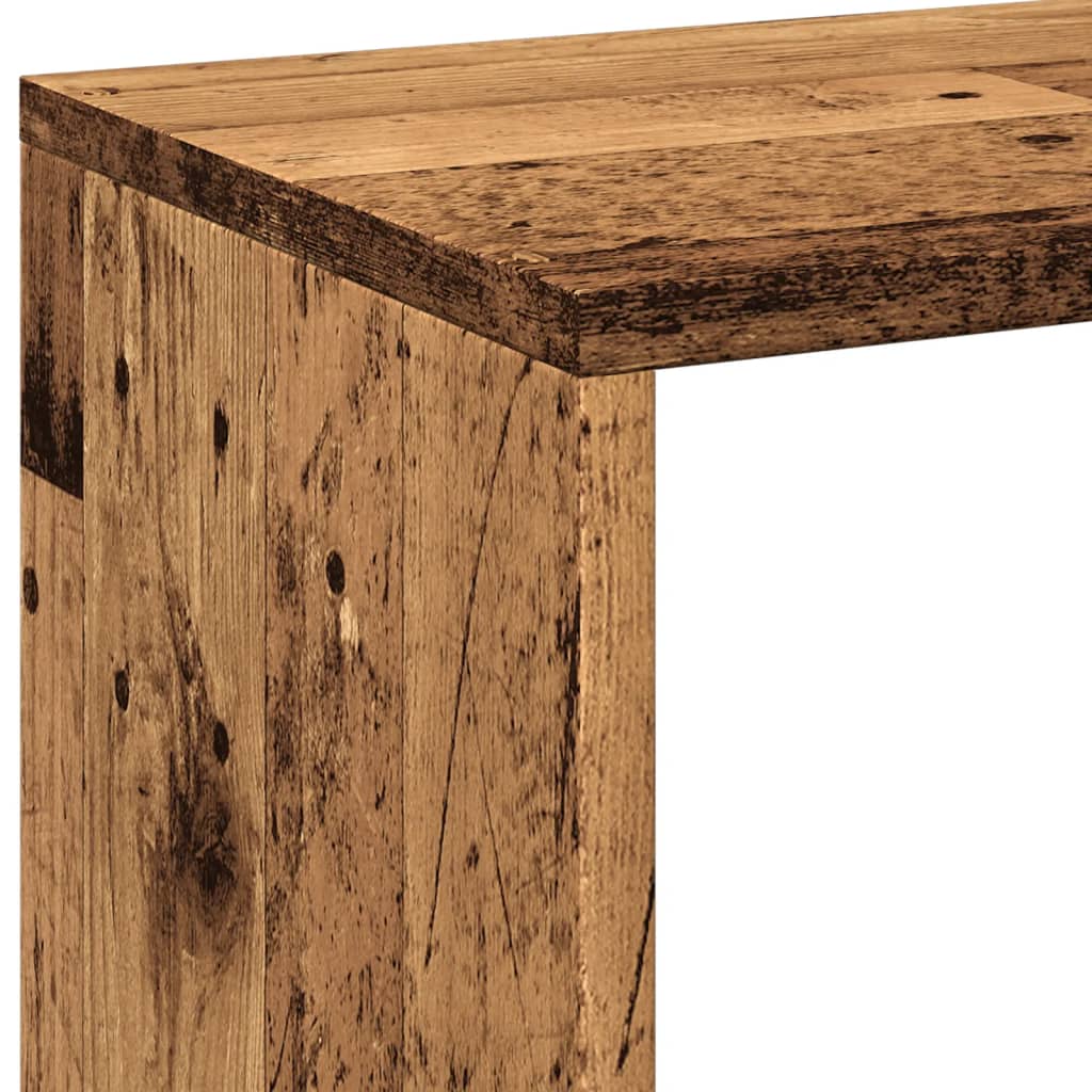 Bücherregal Weiß 137,5x29x137,5 cm Holzwerkstoff