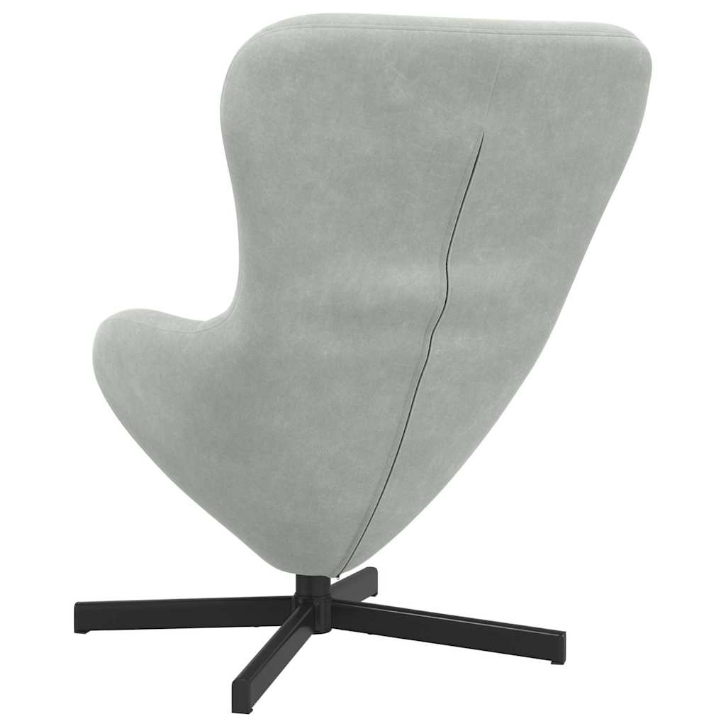Eiersessel Blau 63 x 73 x 90 cm Samt