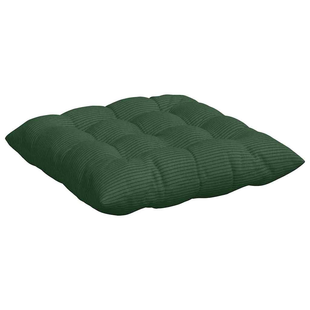 Sitzkissen 4 pcs Hellgrau 40 x 40 x 6 cm Cordstoff
